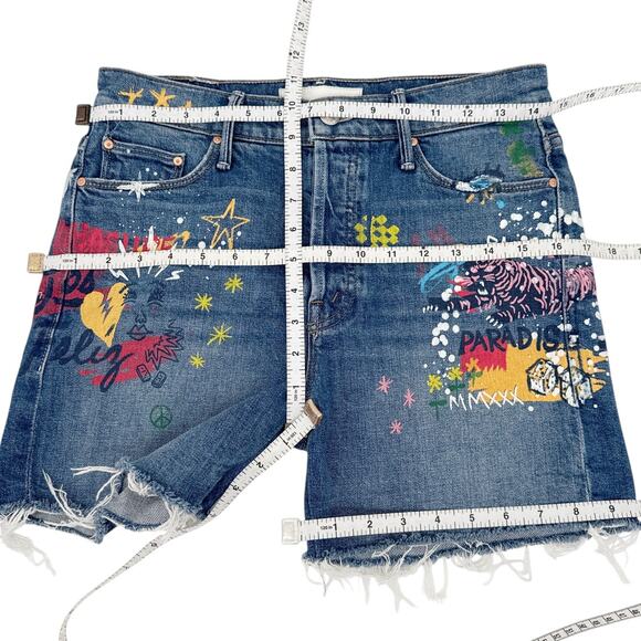 MOTHER The Vagabond Cuffed Shorts in Spooky Voodoo 25 - Picture 13 of 15